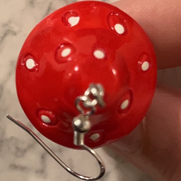🟢Handmade Mushroom Earrings🍄 - Picture 4 of 4